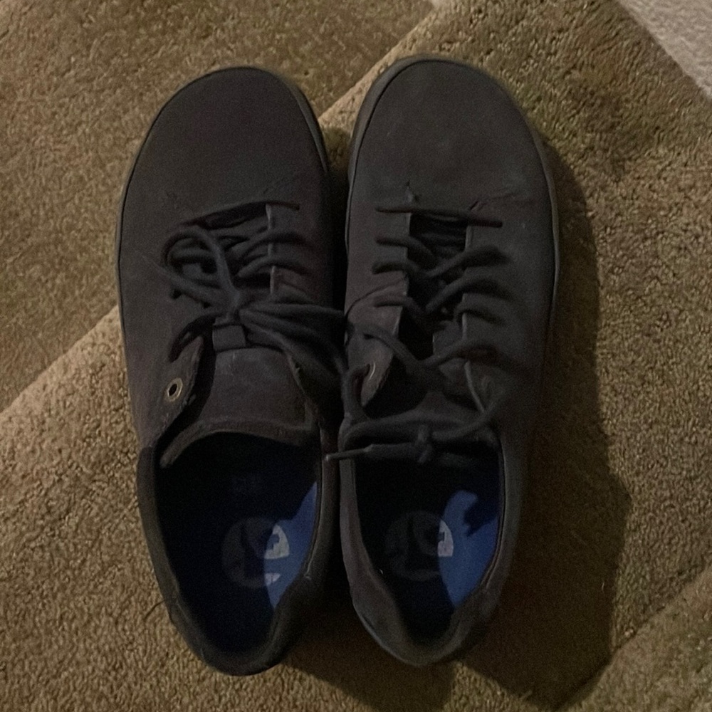 Birkenstock | honnef low blue suede shoes | size: 37